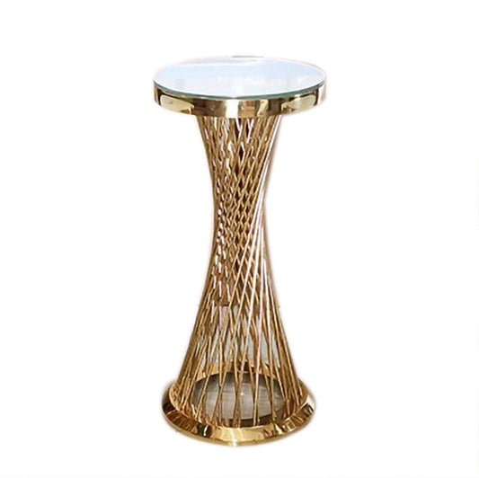 Small gold and white table