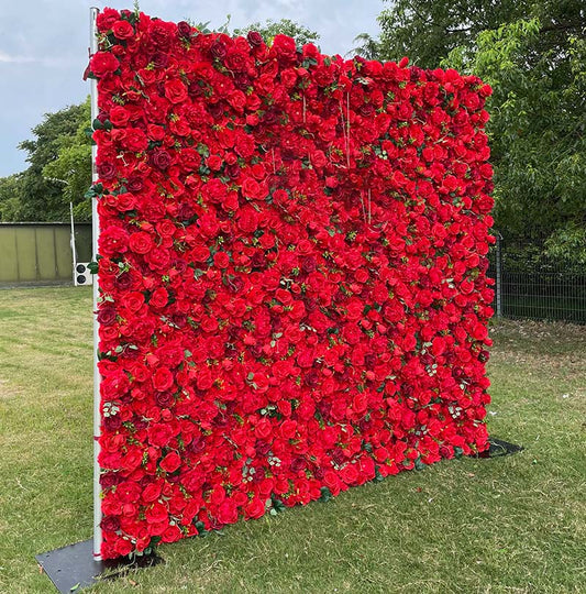 5d Red Roses Flower Wall