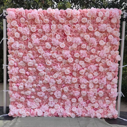 5D Pink Rose Flower Wall